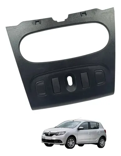 Moldura Central Sandero 2016 Preto