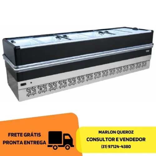 Ilha para Congelados 3M Vidro Reto Polar