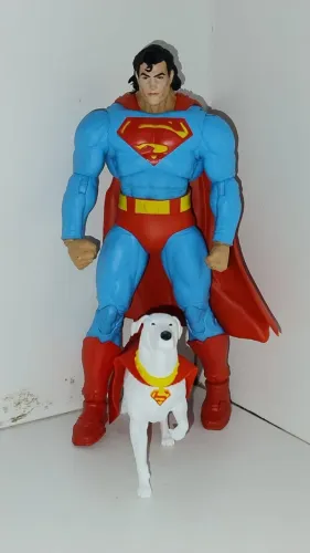 SUPERMAN & KRIPTO - ACTION FIGURE - McFARLANE COLLECTION EDTION