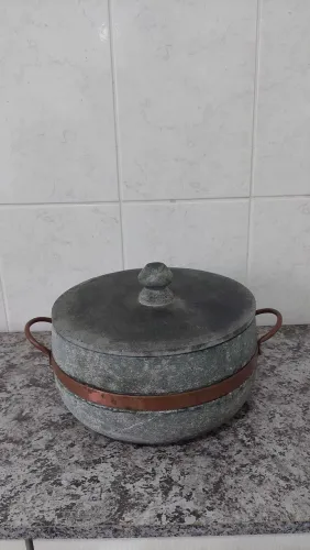 Panela de Pedra Cozinha Gourmet Utensílios Cobre Design