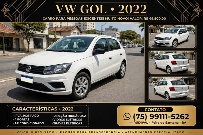 Volkswagen Gol Geração VII 1.0 12V Flex Mec. 4P 2022