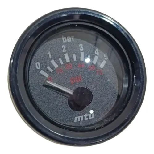 Manômetro pressão óleo 5 Bar 24V