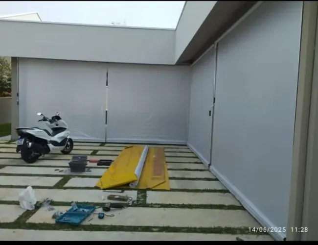 Toldo Cortina Retrátil, Feito Sob medida, não temos a pronta entrega, no crédito até 4x..