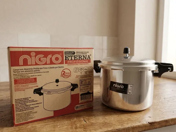 NOVA - PANELA PRESSÃO NIGRO 15L ETERNA