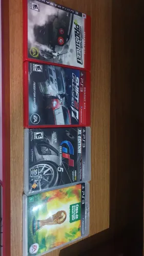 Gran turismo 7, need for speed shift 2, need for speed prostreet, fifa 14 copa do mundo BR