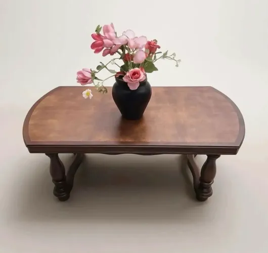 MESA DE CENTRO MADEIRA MACIÇA RETRÔ