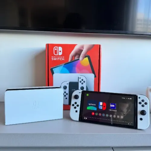 Nintendo switch OLED DESBLOQUEADO + SD 128gb de boa qualidade