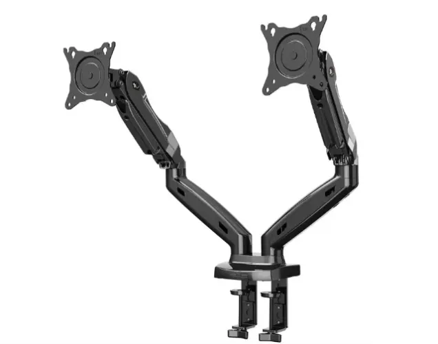 Suporte Articulado Duplo ELG F160N para 2 Monitores 17" a 27" - Ajuste Fácil e Mesa Mais L