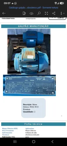 MOTOR ELÉTRICO WEG W22 PREMIUM - 6 CV