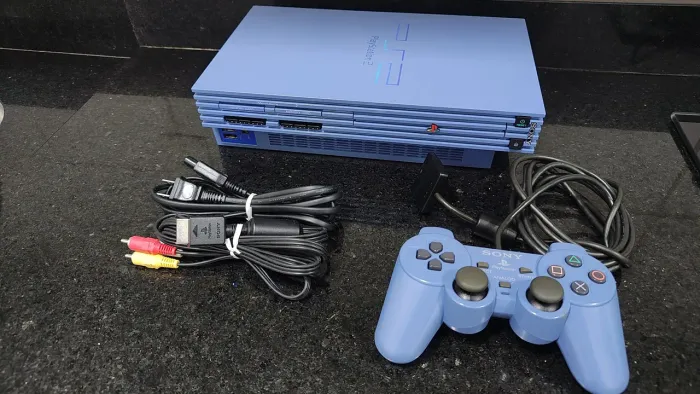 Sony Playstation 2 PS2 FAT Toys Blue Ratchet and Clank raro