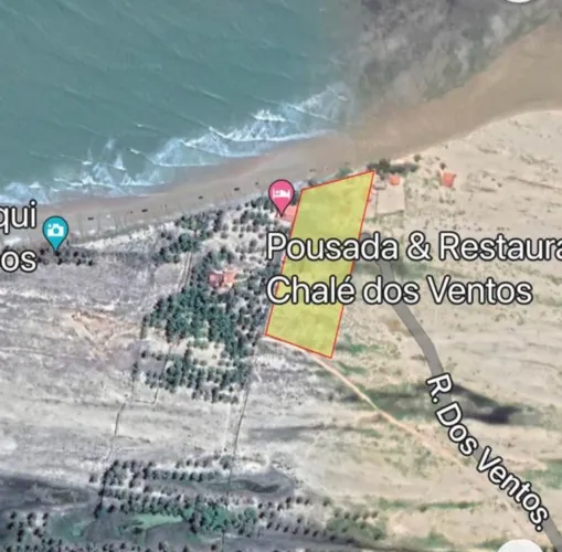 Impecável Terreno pé na areia Praia Caetanos Ce
