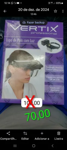 VERTIX PROFISSIONAL- LUPA C/ PALA E  LANTERNA 