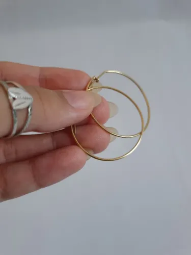 Brinco Argola de Ouro 18k