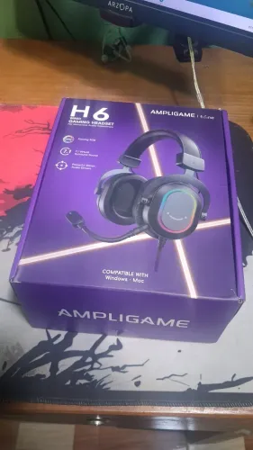 Headset fifine h6 na caixa e nunca usado
