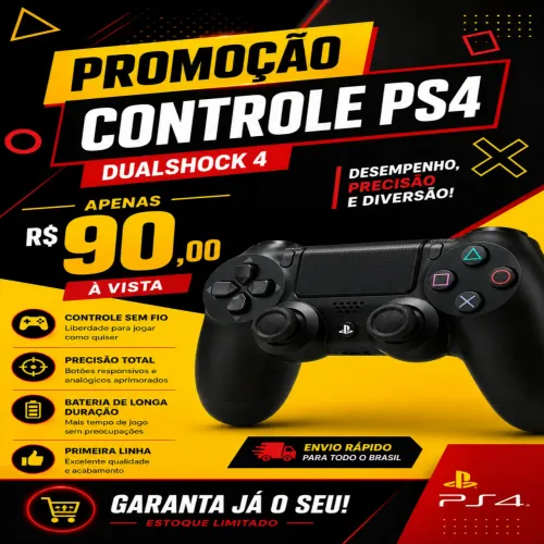 Controle PS4 DUALSHOCK