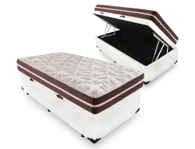 Cama Box Solteiro com Baú (Nova)
