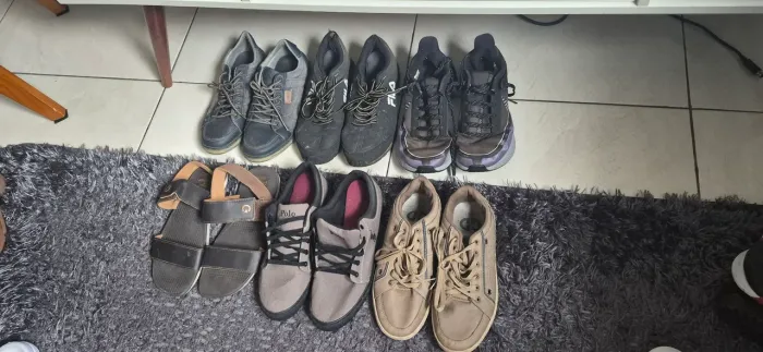 Lote com 6 pares de tênis masculino tam:39/40