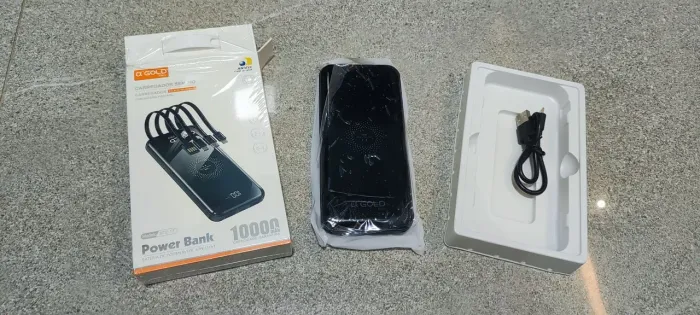 Carregador portátil 10.000mAh indução e cabo