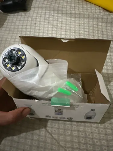 Câmera Lâmpada de Segurança Wi-Fi 360°