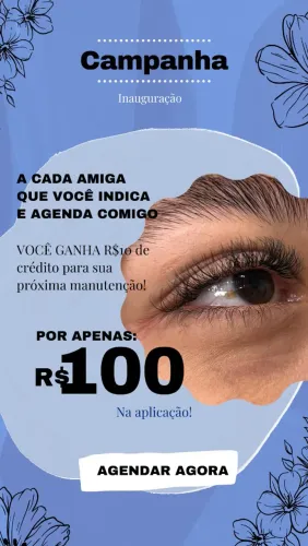 CAMPANHA INAUGURAÇÃO LASH DESIGNER 
