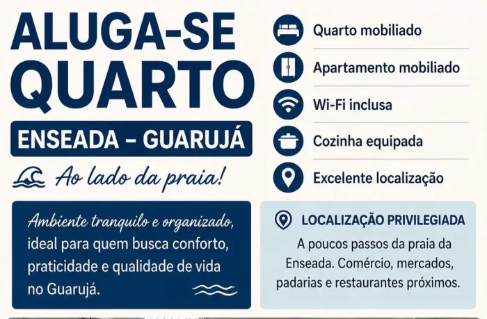 Aluguel de Quarto - Canto Das Tortugas (Lt. São João Batista)