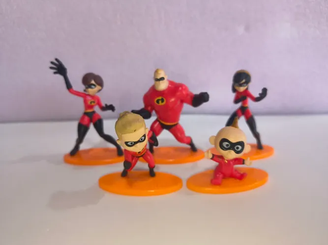 Mini Figuras Os Incríveis 5 personagem Mattel