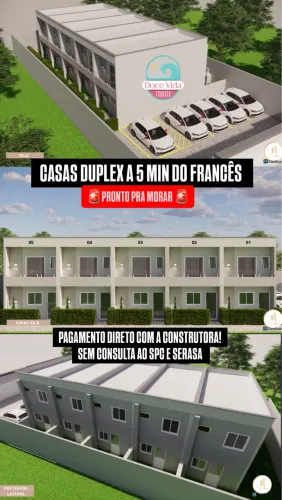 CASAS DUPLEX - 230 mil - próx ao Francês