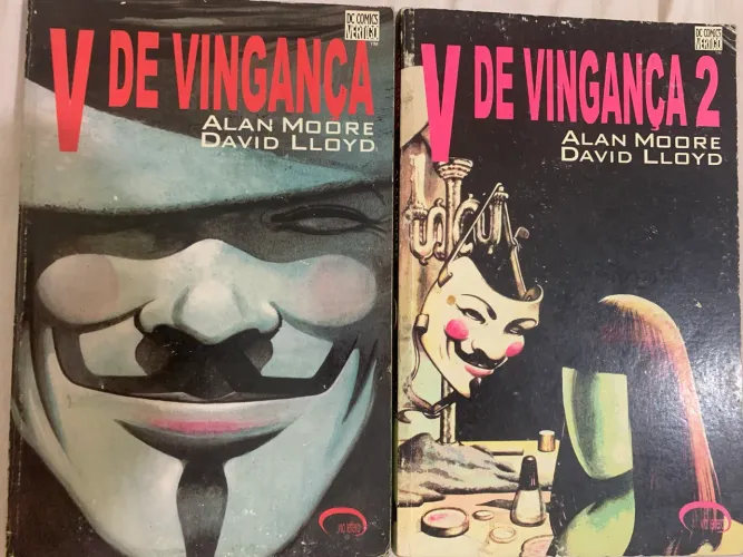 V de vingança completo Via Lettera Primeira encadernação do Brasil