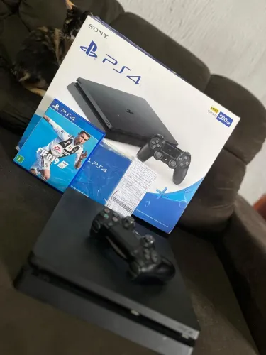 PS4 Slim 500GB CAIXA E NOTA