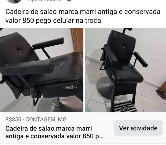 Cadeira para salao marca marri 