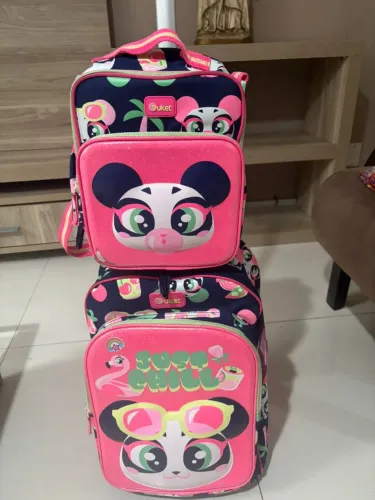 Mochila com rodinhas + lancheira térmica - PUKET