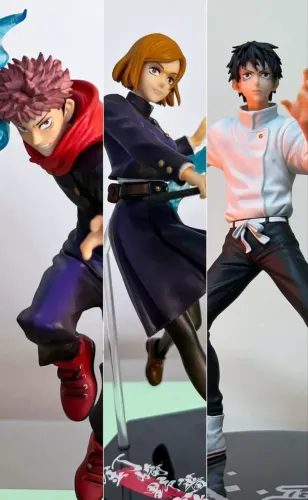 Conjunto figures Jujutsu Kaisen! Itadori, Nobara e Yuta ichiban kuji Originais SEM CAIXA!