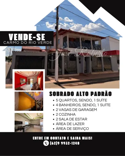 VENDE SE SOBRADO ALTO PADRÃO 