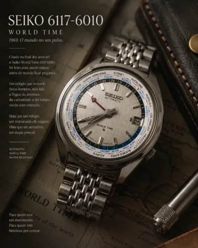 Seiko World Time GMT Automatic (Ref 6117 6010)