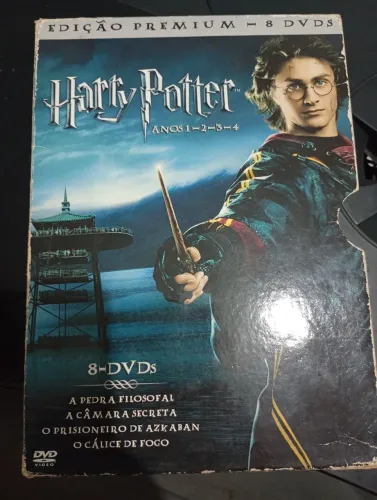 Box DVD Harry Potter 4 primeiros filmes todos duplos.