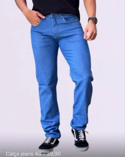 Calça jeans masculina 48