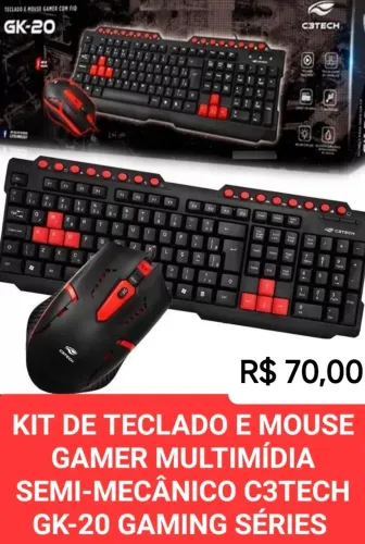 Kit de teclado e mouse