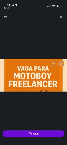Vaga para motoboy free lance na Asa Norte 