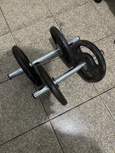 Vendo anilhas com barra (halter)