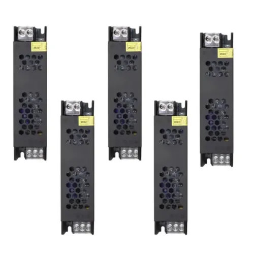 Kit com 5 Fontes Chaveada 12V 10A Bivolt Para CFTV Fita LED