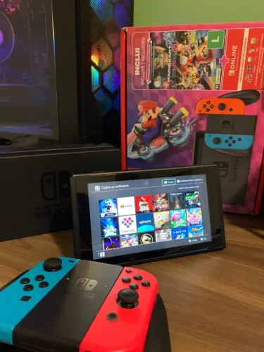 Nintendo Switch Desbloqueado com Cartão de 250GB