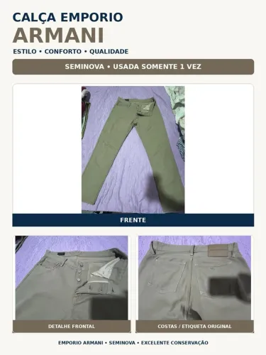 Calça empório armani 42