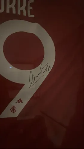 Camisa inter PREPARADA para jogo contra o remo. Autografada pelo borre 