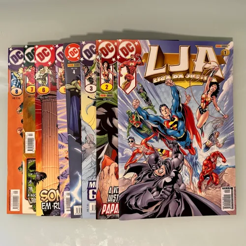 DC Liga da Justiça/ 8 Edições / Panini 2002