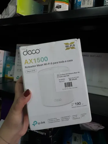 TP-Link Deco X10(1-pack) Roteador Mesh Wifi6 AX1500 Cobre até 190m² produto novo