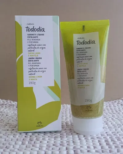 Sabonete líquido esfoliante