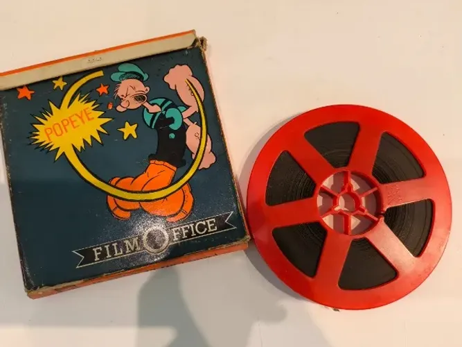 Filme super 8 desenho popeye FILM OFFICE - USADO RARÍSSIMO