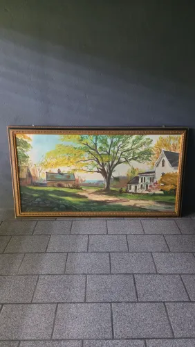 Quadro com pintura feita a mão
