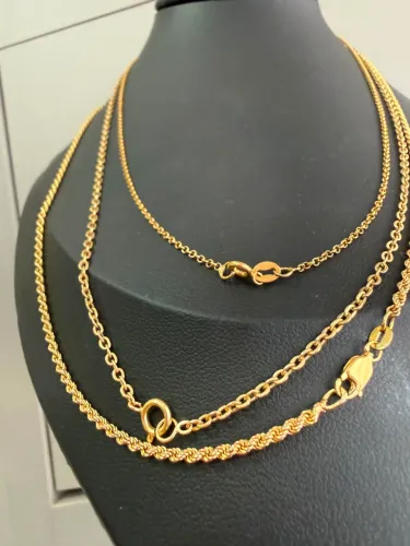 Correntes Femininas de ouro 18k procedência garantia eterna