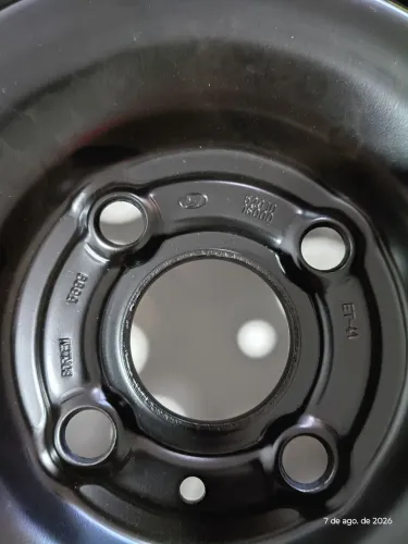 Roda de ferro aro 14 com calota original Hiunday HB20
